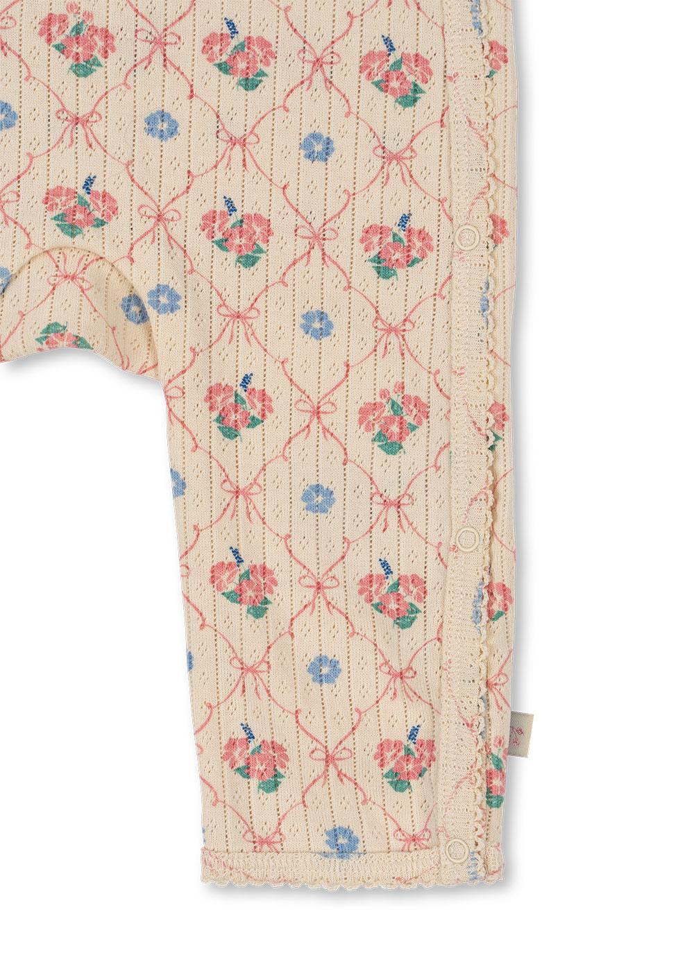 Minnie Newborn Organic Onesie, Fleur Decor
