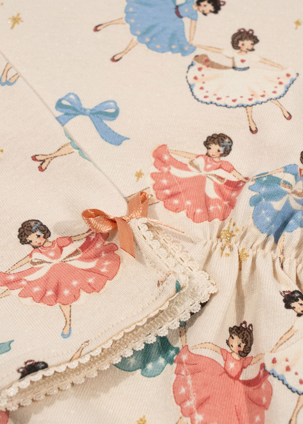 Drey LS Dress GOTS, Bow Ballerina