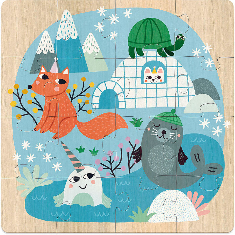 Vilac Puzzles Animals of the World 3 x 16pcs