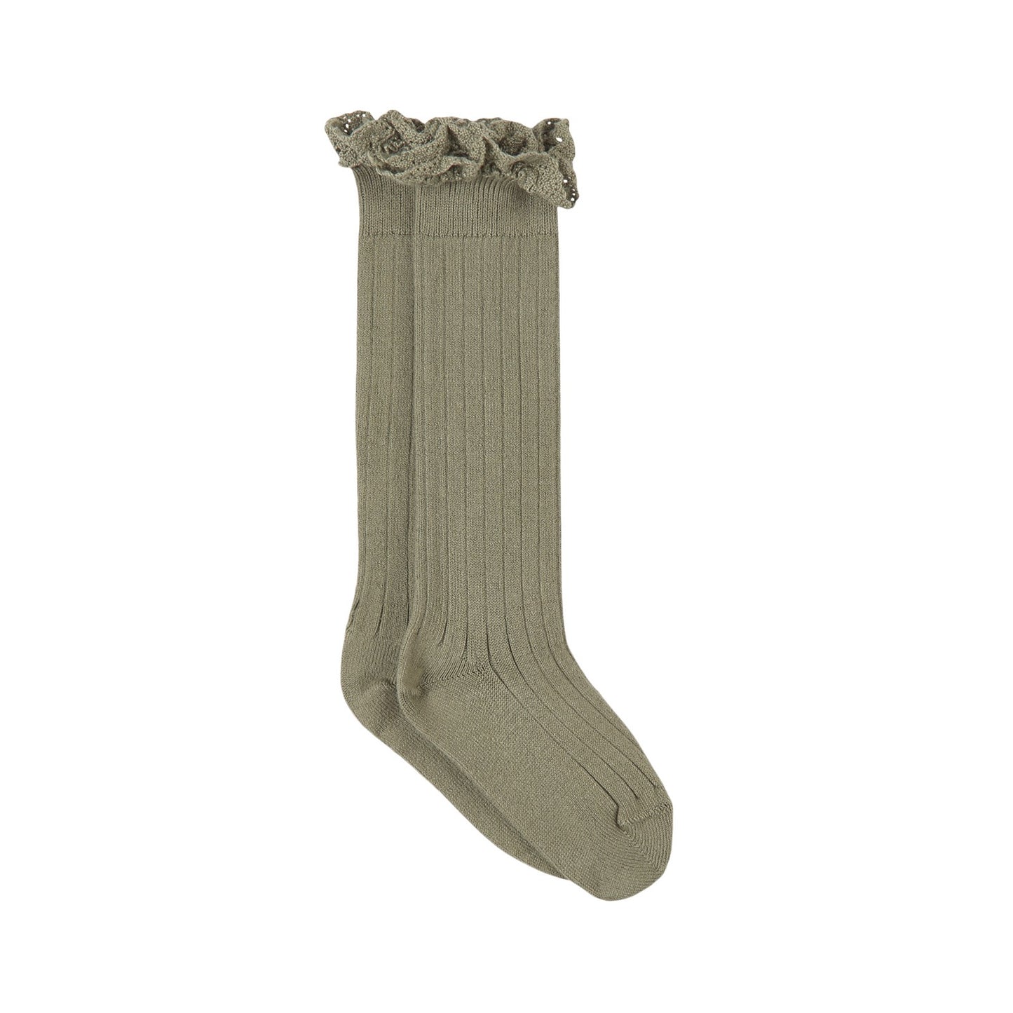 Collegien Joséphine Knee Socks, Sage