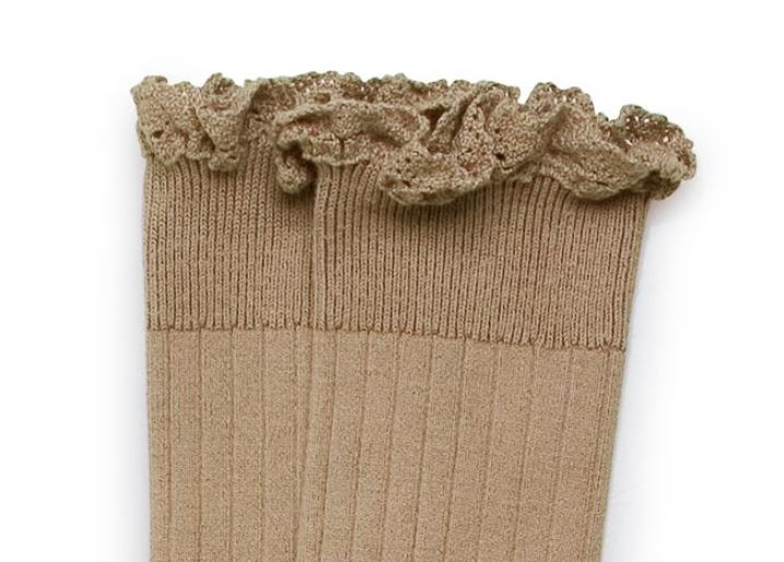 Collegien Joséphine Knee Socks, Petite Taupe