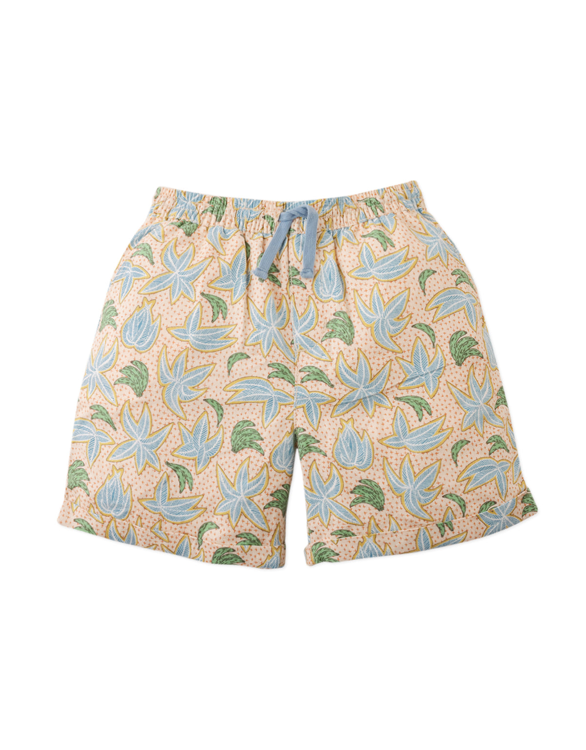 Baby Mo Palms & Bananas Panaman Shirt & Shorts Set, Multicolor