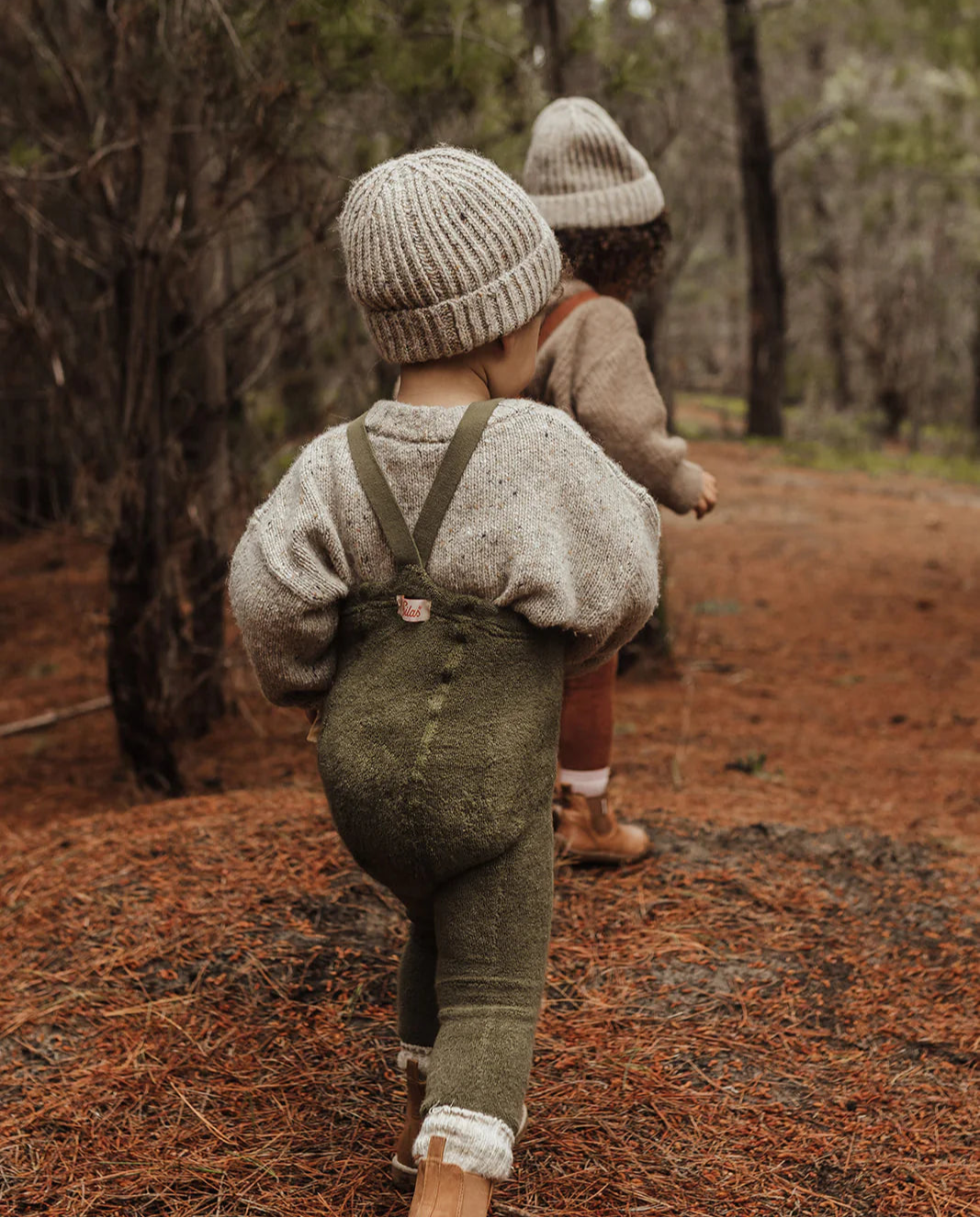 Silly Silas Teddy Warmy Footless Tights, Olive