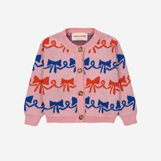 Ribbon Bow All Over Cardigan