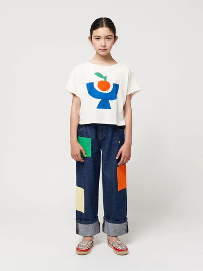 Tomato Plate Cropped T-shirt