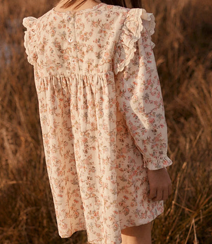 Saralou Dress, Carnation Vale Cream