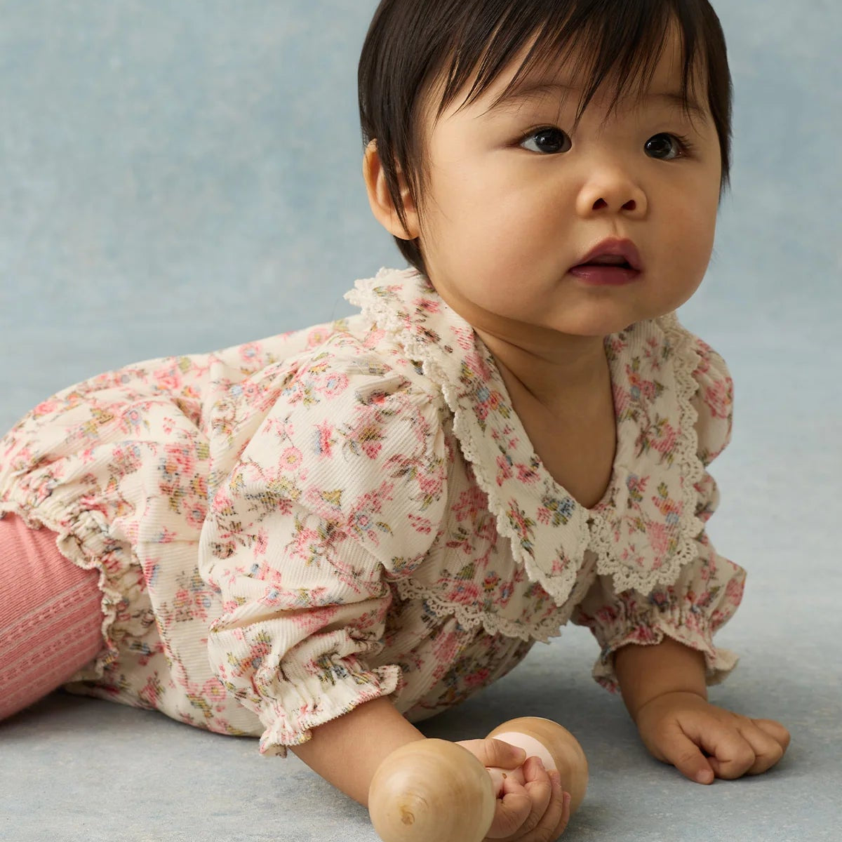 Chouchou Romper, Carnation Vale Cream