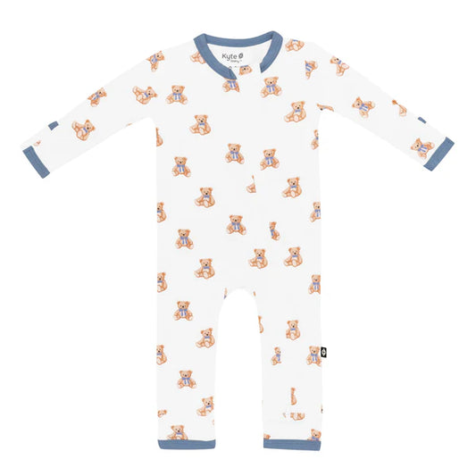 Zippered Romper, Teddy Bear