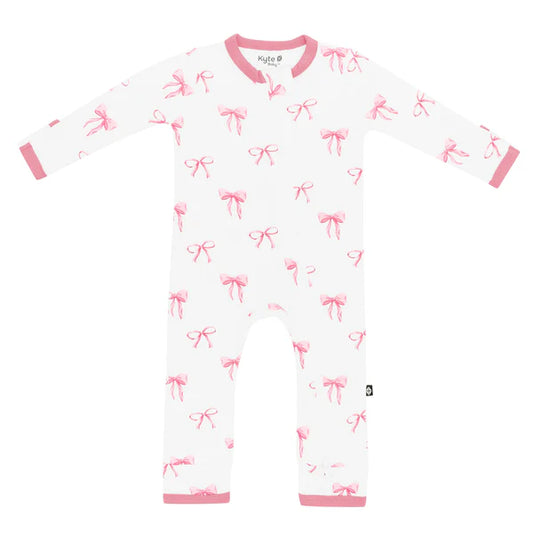 Zippered Romper, Bow