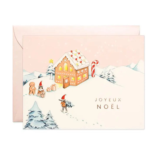 Gingerbread Noel Greeting Card