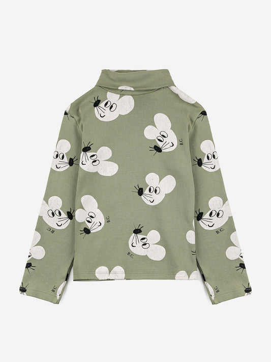 Mouse All Over Turtle Neck T-shirt