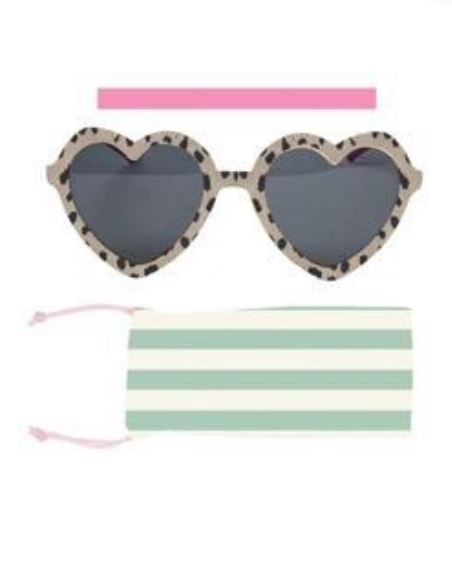 Leopard Heart Sunglasses