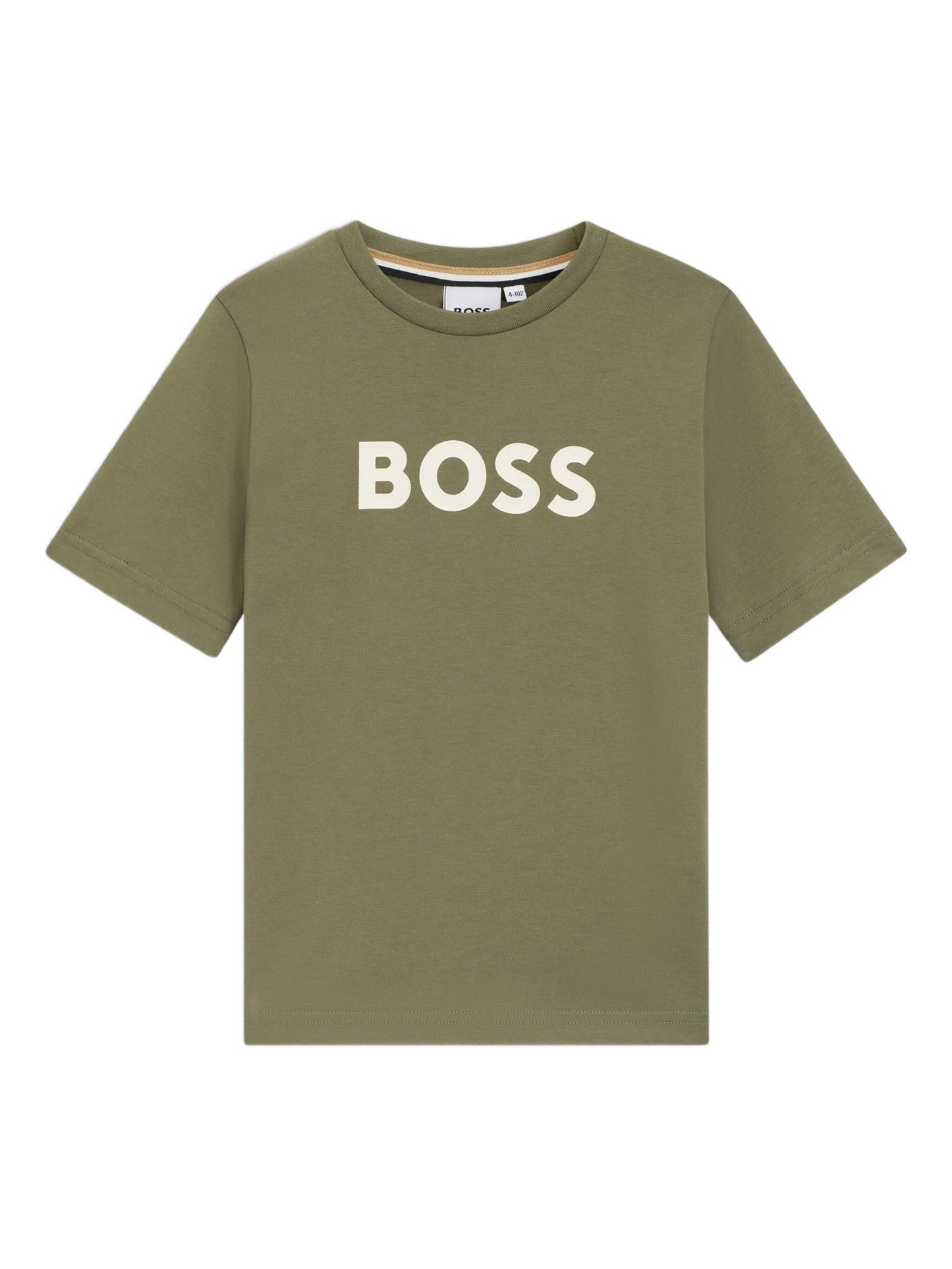 BOSS Logo T Shirt, Olive Green