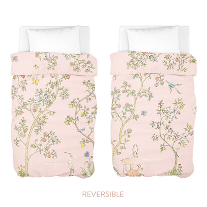 Atelier Choux Paris Single Bed Duvet Cover, In Bloom Pink