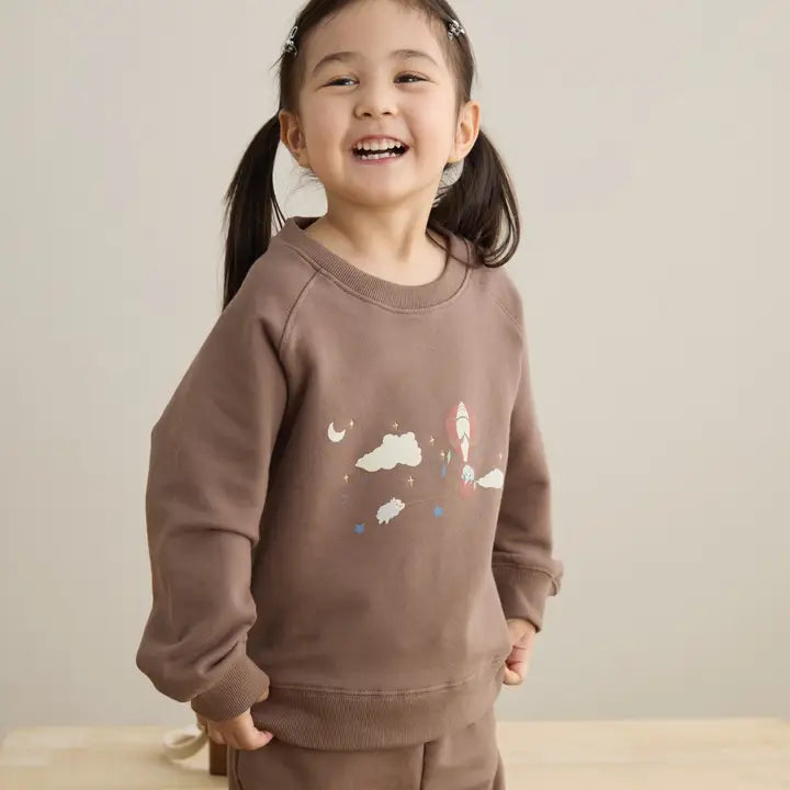 Toddler Organic Fleece Sweatshirt, Fantasy