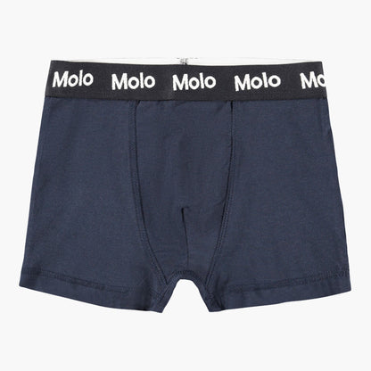 Justin 2-Pack Organic Underwear, Navy/Grey