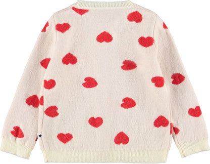 Goldie Cardigan, Red Hearts