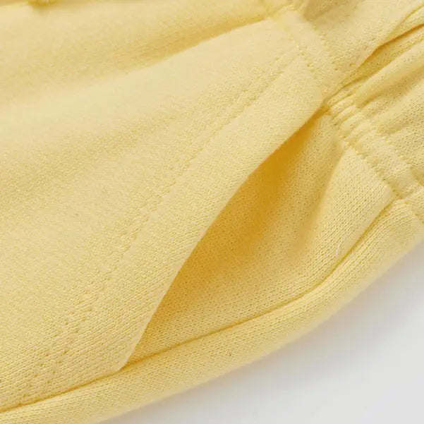 Organic Fleece Sweatpants, Mellow Yellow