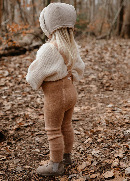 Silly Silas Teddy Warmy Footed Tights, Light Brown