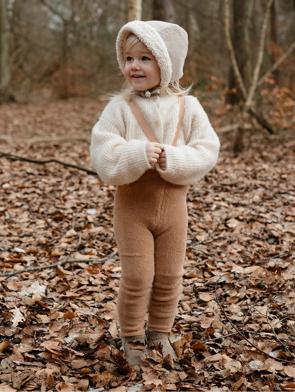 Silly Silas Teddy Warmy Footed Tights, Light Brown