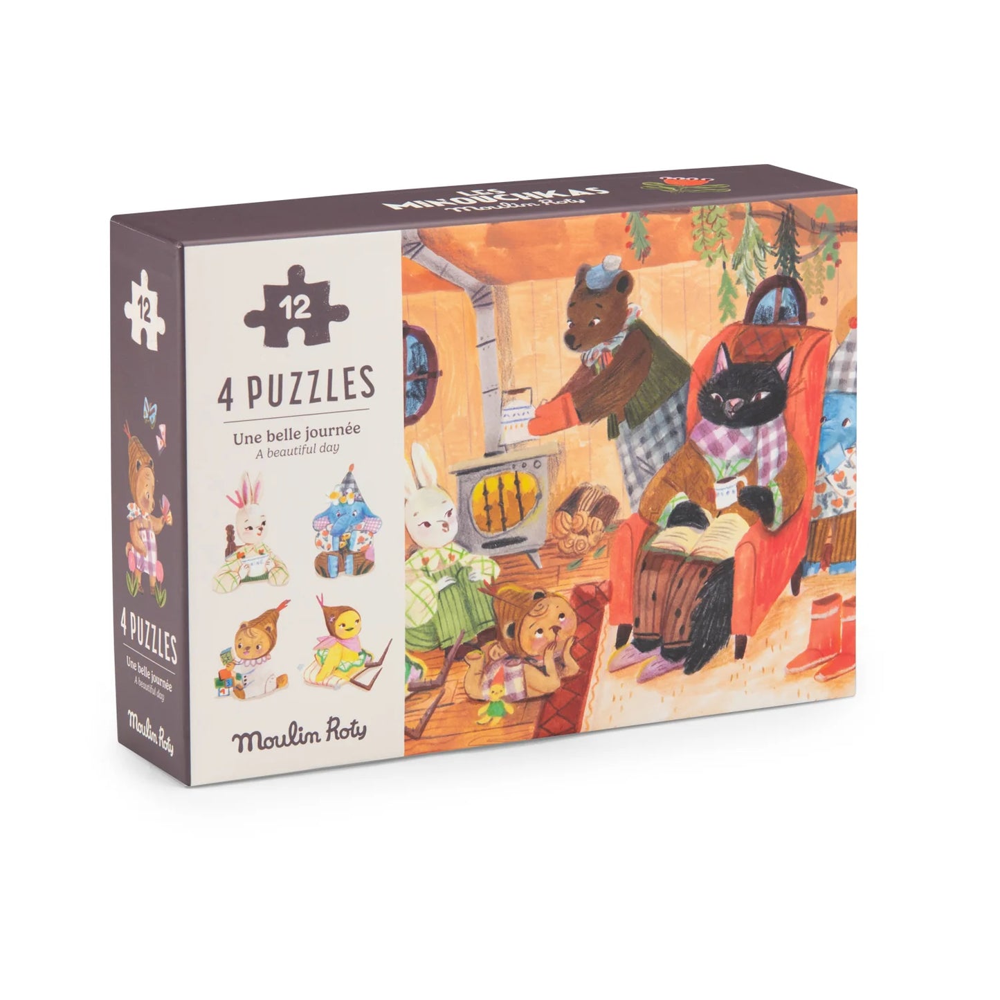 Moulin Roty A Beautiful Day Mini 4 Puzzles