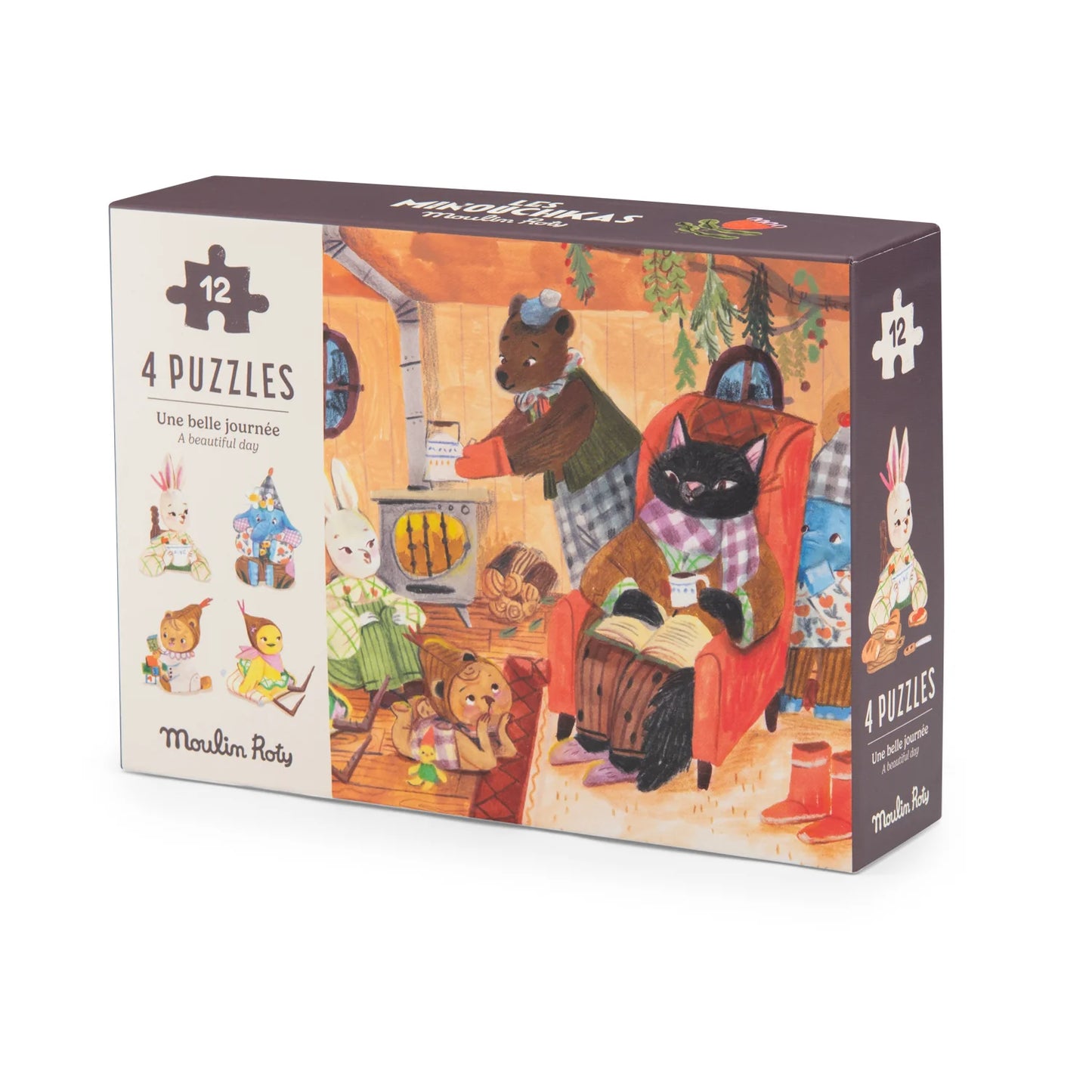 Moulin Roty A Beautiful Day Mini 4 Puzzles