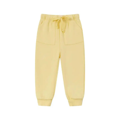 Organic Fleece Sweatpants, Mellow Yellow