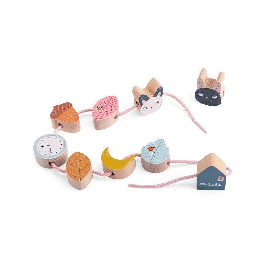 Moulin Roty Wooden Racing Beads
