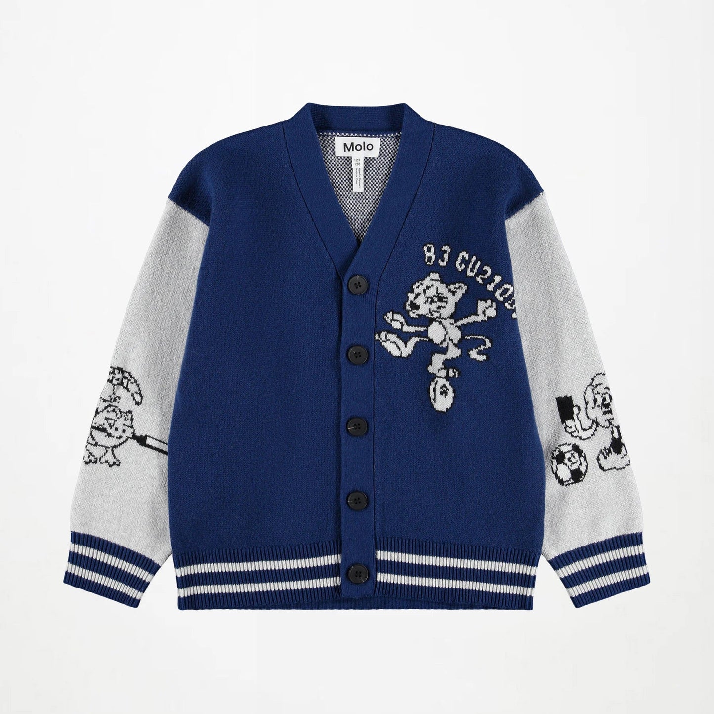 Bertel Cardigan, Blue/Grey