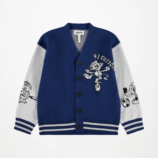 Bertel Cardigan, Blue/Grey