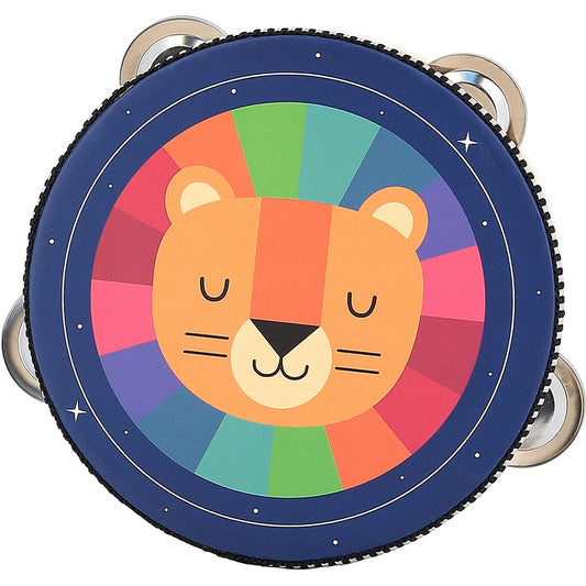 Vilac Wooden Tambourine, Rainbow