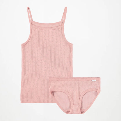 Janice Organic Underwear Set, Mellow Rose