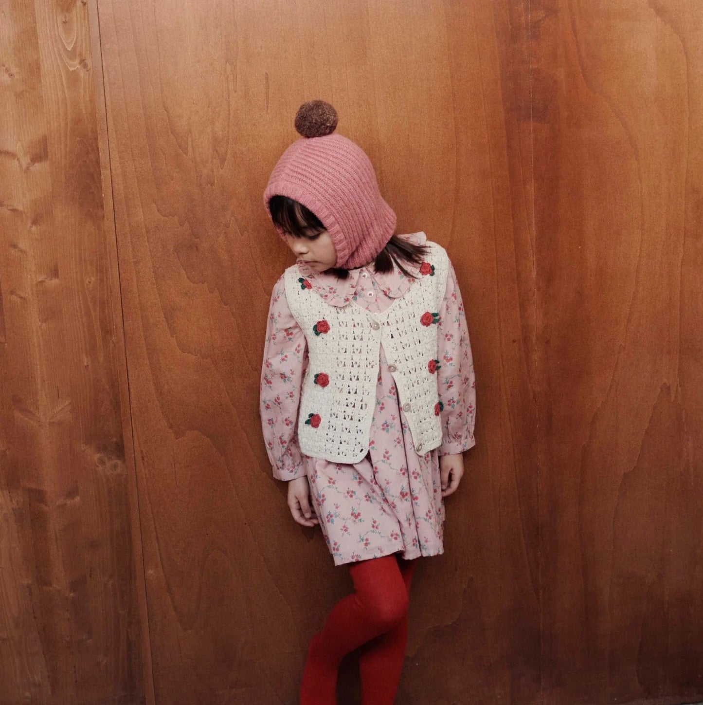 PomPom Hood, Pink