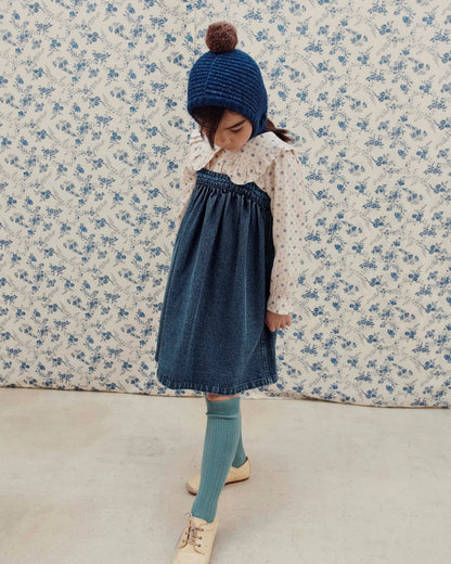 PomPom Hood, Blue