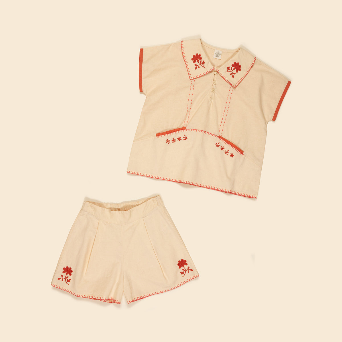 Anita Short Set, Milk – blanchou