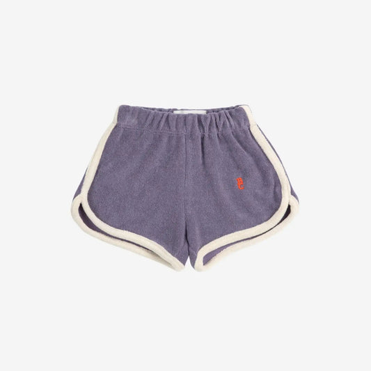 Blue Terry Cloth Shorts, Navy Blue