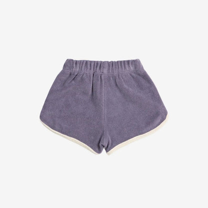 Blue Terry Cloth Shorts, Navy Blue