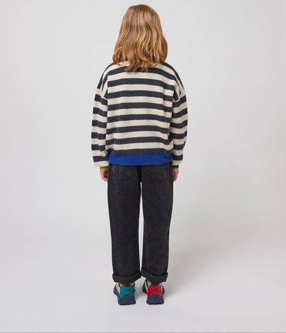 Wavy Bobo Choses Denim Pants, Dark Grey