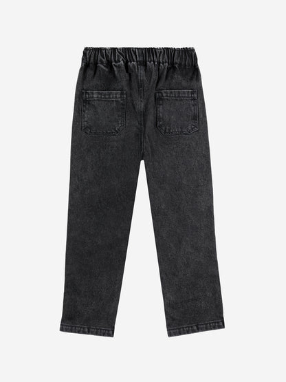 Wavy Bobo Choses Denim Pants, Dark Grey