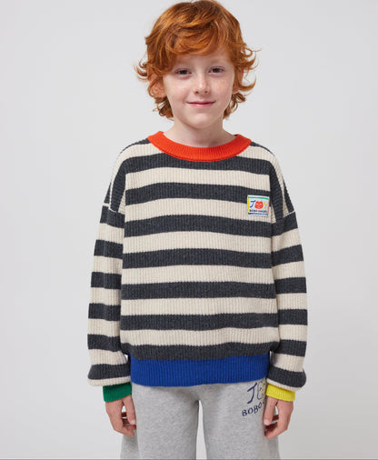 Smiling Stripes Jumper, Multicolor