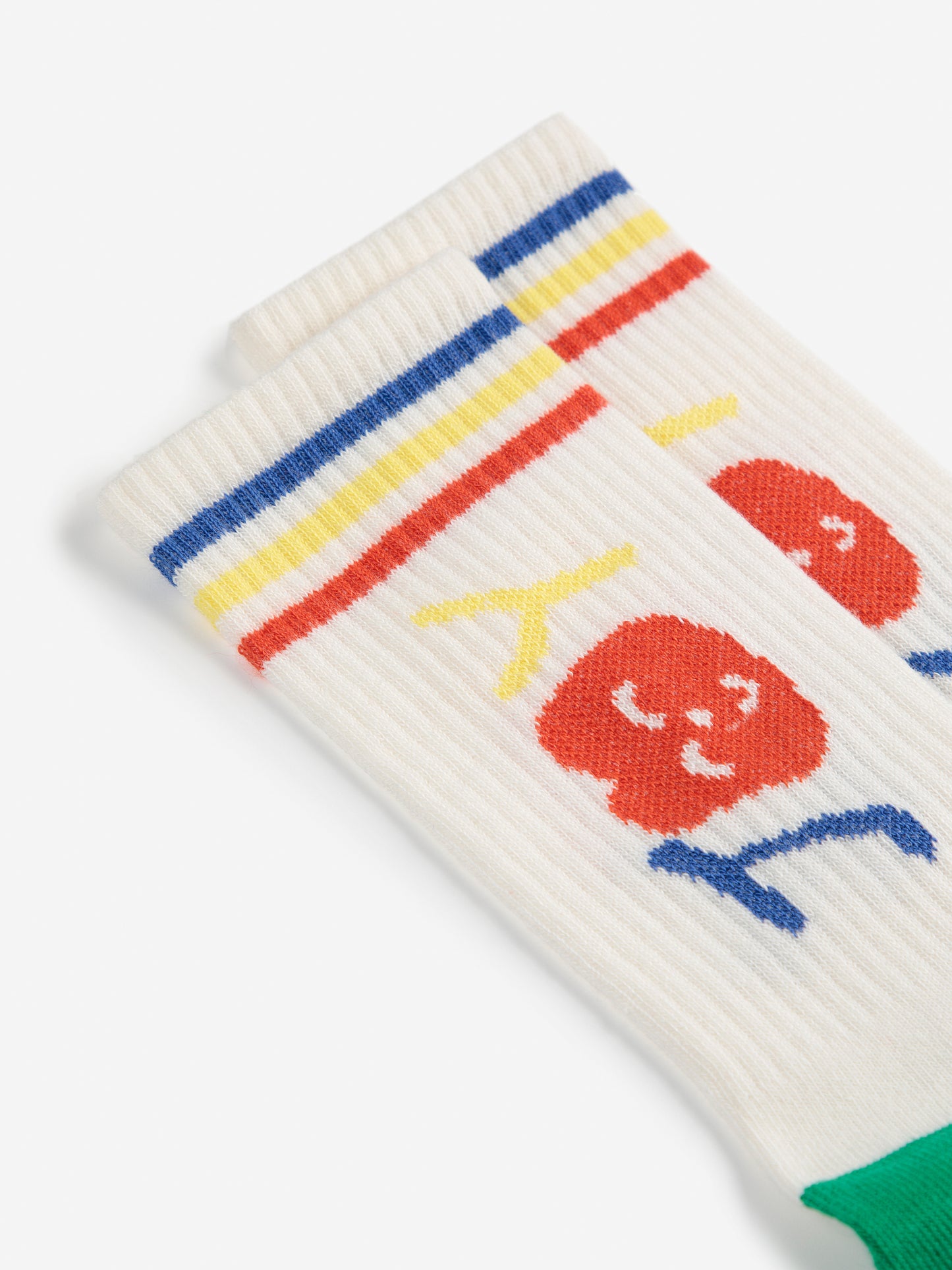 Smiling long socks, Off White