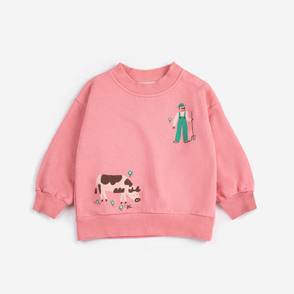 Farm Adventure Sweatshirt, Pink
