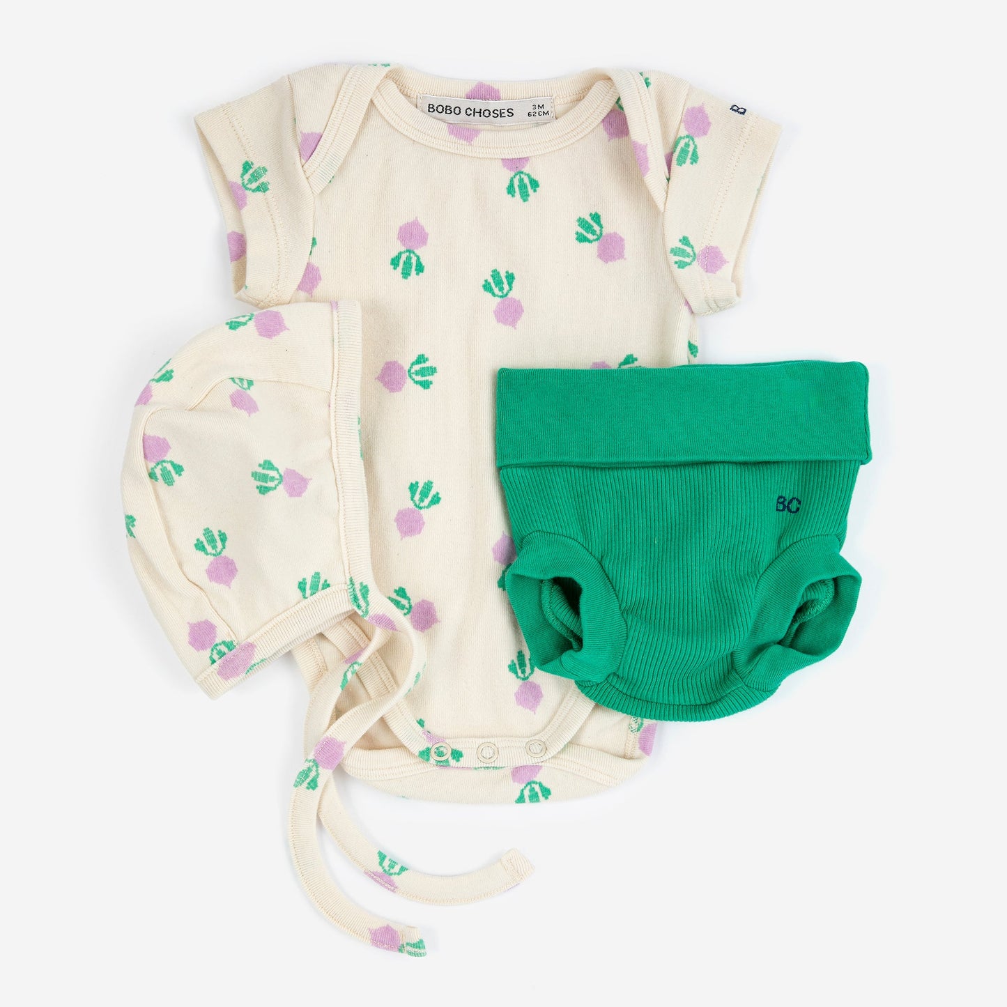 Pixel Sugar Beet All Over Gift Set, White