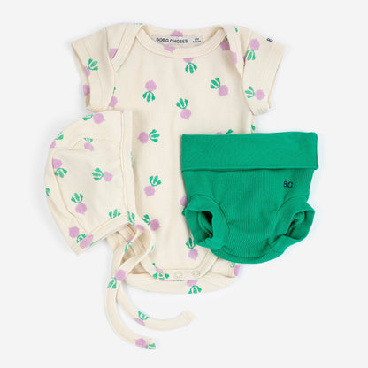 Pixel Sugar Beet All Over Gift Set, White