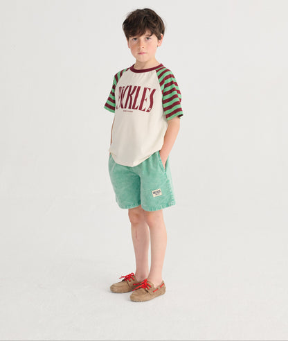 Bobo Choses Since 09 Woven Bermuda Shorts, Green