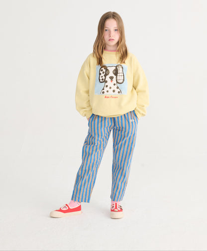 New Hairline Woven Pants, Navy Blue