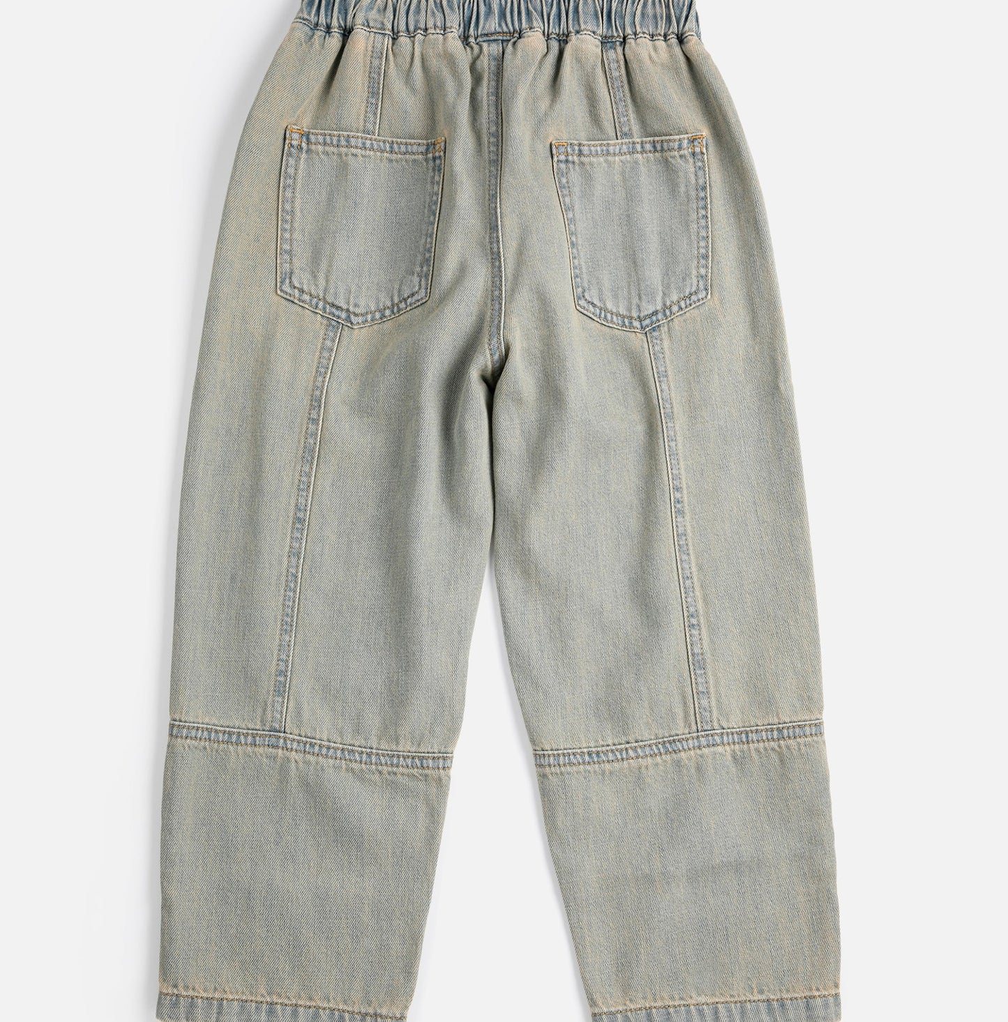 Square Bobo Choses Denim Pants, Prussian Blue