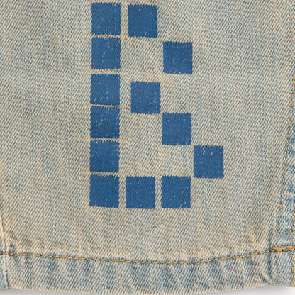 Square Bobo Choses Denim Pants, Prussian Blue