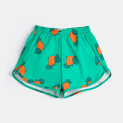 Curious Turnip All Over Trunks, Green