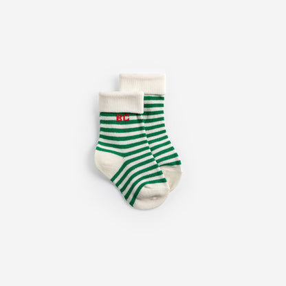 Baby Pixel Sugar Beet Socks Pack, White